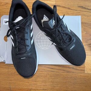 Adidas Black and White Athletic Sneakers